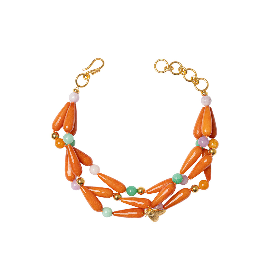 The orange meadow necklace
