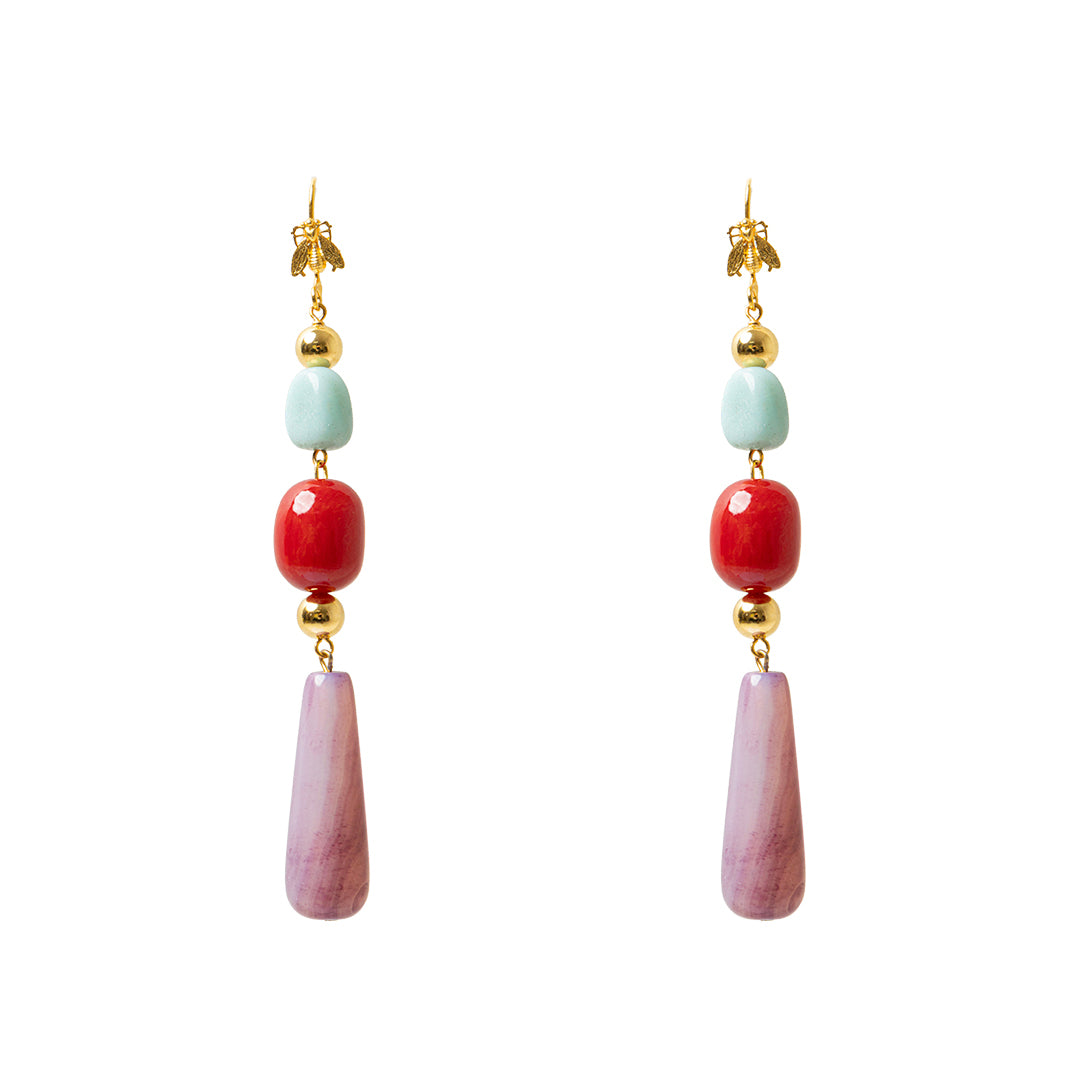 The parrot earrings