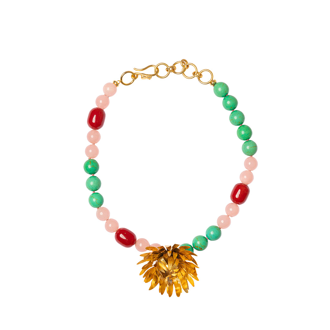 The mums flower necklace